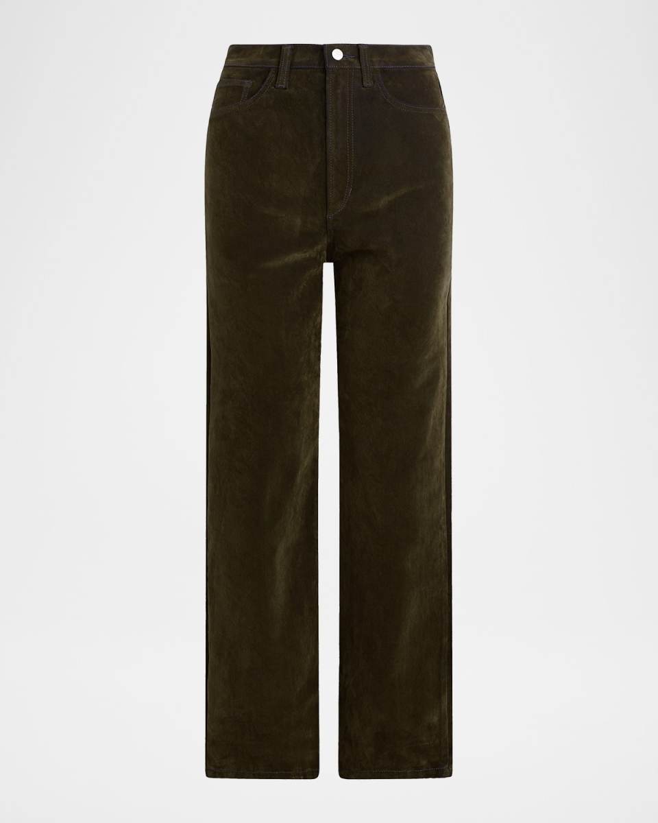 The Margot Velvet Straight-Leg Jeans